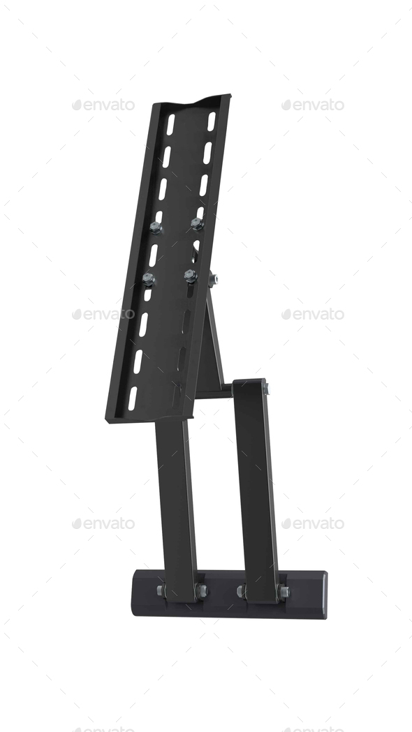 Grey color parts of wall mount brackets Stock Photo by photobalance